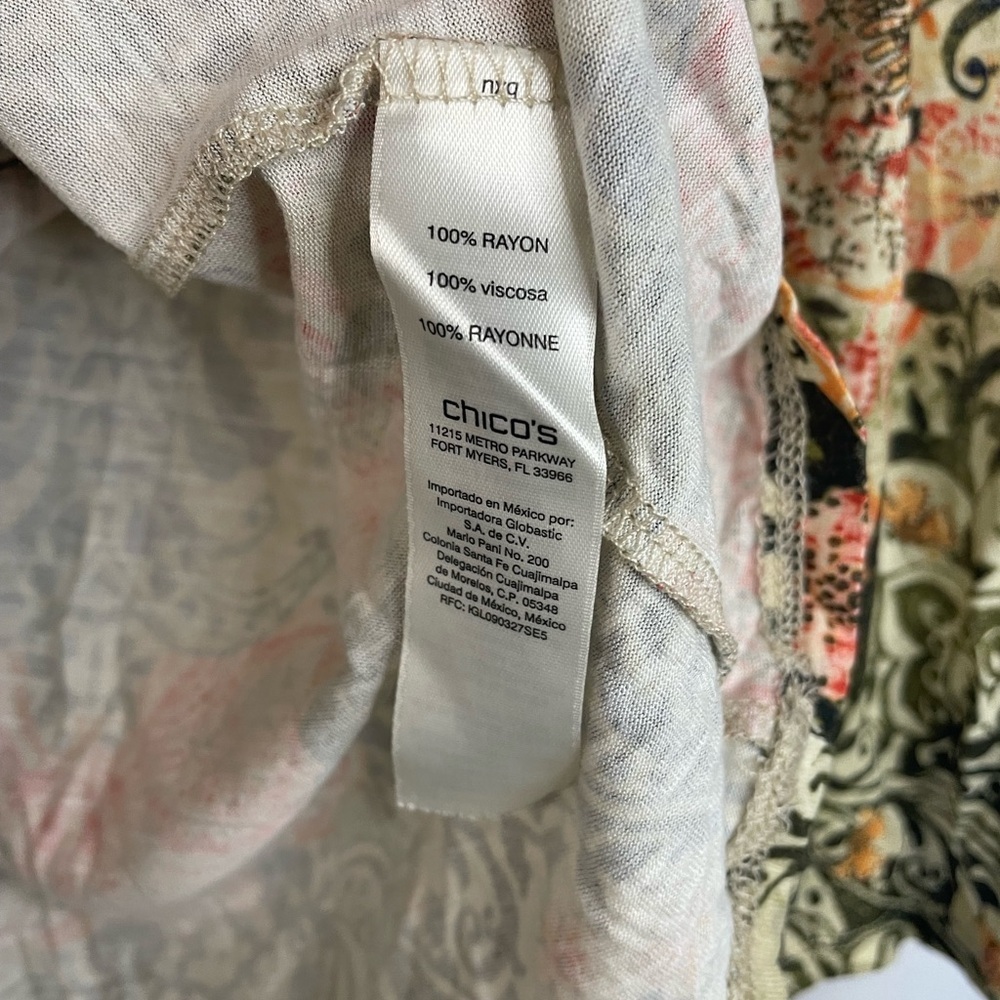 Chico's Multicolor Patterned Top - Picture 5 of 5
